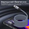 Дата кабель USB-C to USB-C 1.2m Promate (springy.grey)