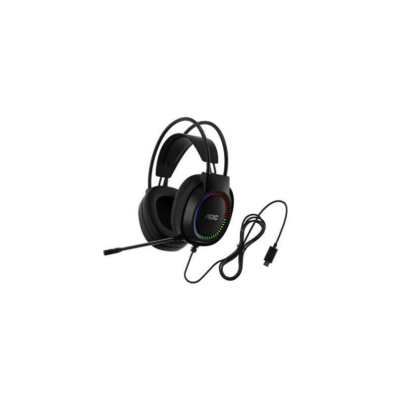 Навушники AOC ACG2500BK RGB Black (ACG2500BK/00)