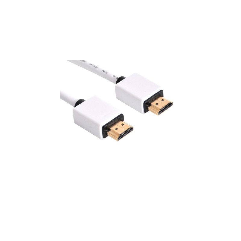 Кабель мультимедійний HDMI M to HDMI M 1.0m V2.0 white Sandberg (308-97)