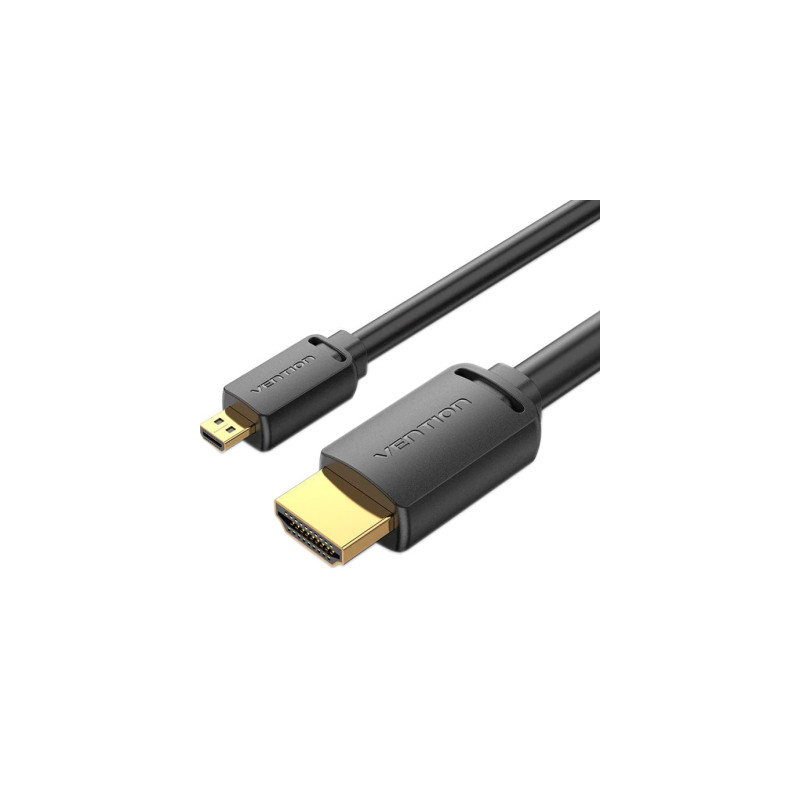 Кабель мультимедійний HDMI M to HDMI micro M 3.0m V2.0 4K 60Hz Vention (AGIBI)