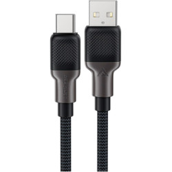 Дата кабель USB 2.0 AM to USB-C 1.2m 3.0A silicone braid Acefast (6974316283126)