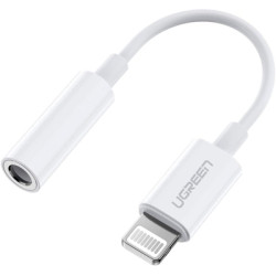 Перехідник Lightning to 3.5 mm 0.1m Headphone Jack Adapter Model US212 white Ugreen (30759)