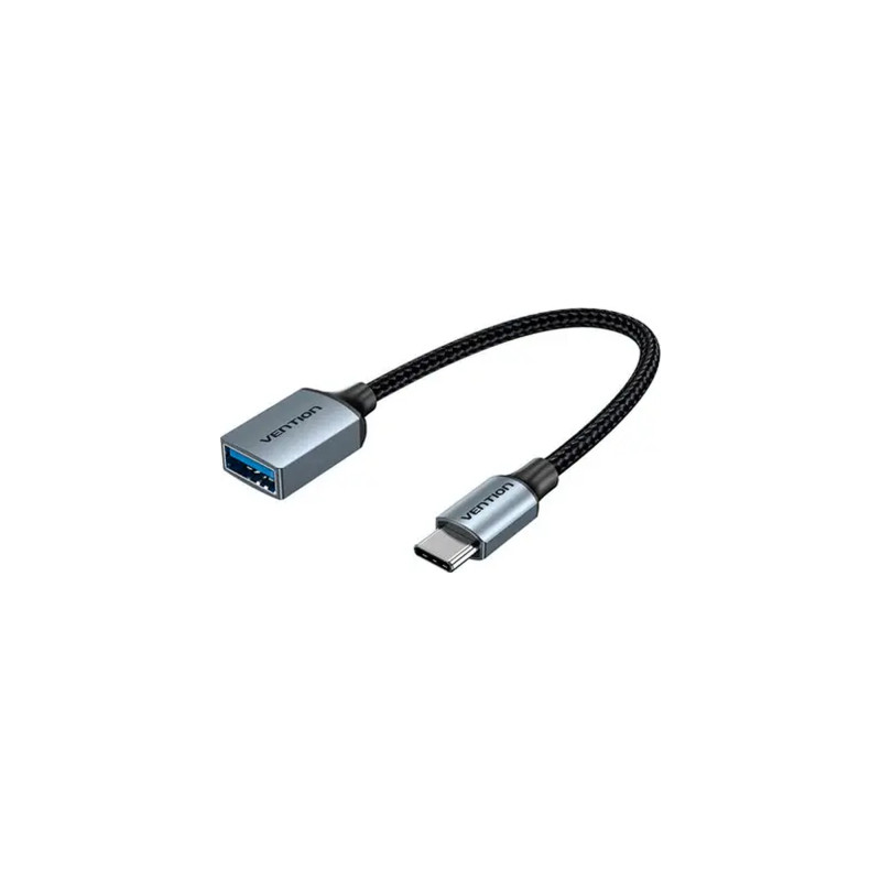 Перехідник USB 3.0 Type-C to USB AF (OTG) 0.15m Aluminum Alloy Vention (CCXHB)