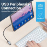 Перехідник USB 3.0 Type-C to USB AF (OTG) 0.15m Aluminum Alloy Vention (CCXHB)