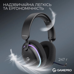 Навушники GamePro Asgard Bragi 7.1 RGB Tri-Mod Black (HSW250B)