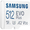 Карта пам'яті Samsung 512 GB microSDXC Class 10 UHS-I U3 V30 A2 EVO Plus+SD Adapte (MB-MC512SA/EU)
