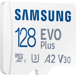 Карта пам'яті Samsung 128 GB microSDXC Class 10 UHS-I U3 V30 A2 EVO Plus+SD Adapte (MC128SA/EU)