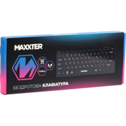Клавіатура Maxxter KBW-C01B-UA Wireless UA Black (KBW-C01B-UA)