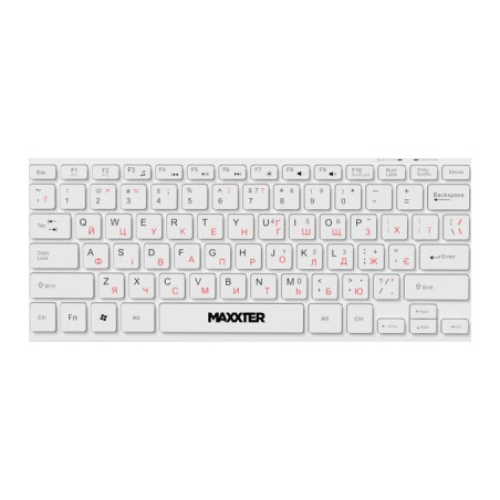 Клавіатура Maxxter KBM-C01W-UA USB UA White (KBM-C01W-UA)