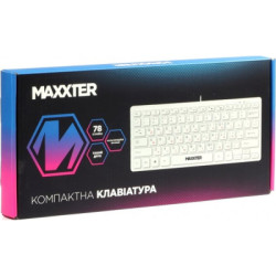Клавіатура Maxxter KBM-C01W-UA USB UA White (KBM-C01W-UA)