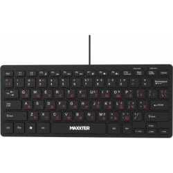 Клавіатура Maxxter KBM-C01B-UA USB UA Black (KBM-C01B-UA)