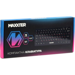 Клавіатура Maxxter KBM-C01B-UA USB UA Black (KBM-C01B-UA)