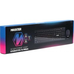 Комплект Maxxter KMS-WCM-02B-UA Wireless UA Black (KMS-WCM-02B-UA)