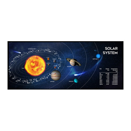 Килимок для мишки Gembird MP-SOLARSYSTEM-XL-01 Black (MP-SOLARSYSTEM-XL-01)