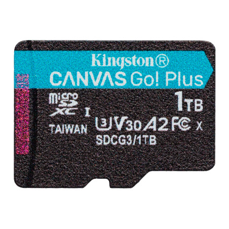 Карта пам'яті Kingston 1TB microSDXC сlass 10 UHS-I U3 V30 A2 Canvas Go Plus G4 (SDCG4/1TBSP)