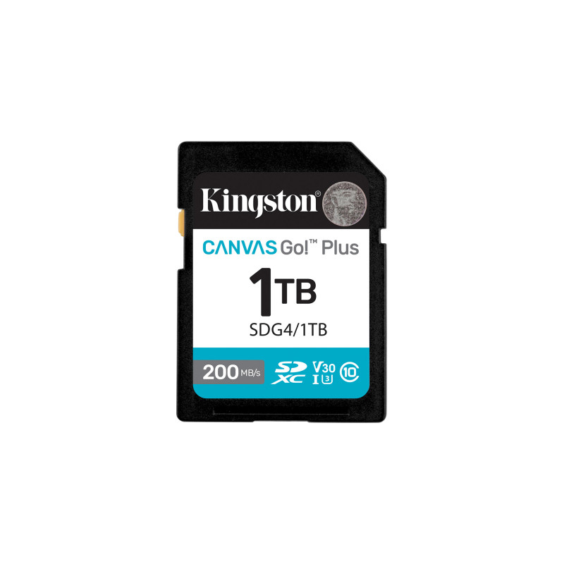 Карта пам'яті Kingston 1TB SDXC сlass 10 UHS-I U3 V30 Canvas Go Plus G4 (SDG4/1TB)