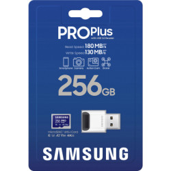 Карта пам'яті Samsung 256GB microSDXC class 10 UHS-I U3 V30 Pro Plus (MB-MD256SB/WW)