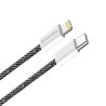 Дата кабель USB-C to Lightning 2.0m 27W PD FC black ColorWay (CW-CBPDCL068-BK)