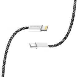 Дата кабель USB-C to Lightning 2.0m 27W PD FC black ColorWay (CW-CBPDCL068-BK)