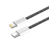 Дата кабель USB-C to Lightning 2.0m 27W PD FC black ColorWay (CW-CBPDCL068-BK)
