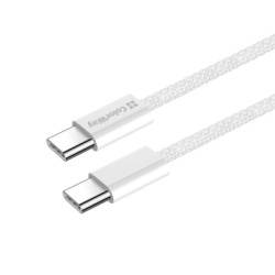 Дата кабель USB-C to USB-C 2.0m (braided cotton) (PD Fast Charging 60W) 3.0А grey ColorWay (CW-CBPDCC068-GR)