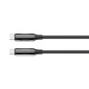 Дата кабель USB-C to USB-C 1.0m (PVC+Aluminum Alloy) (PD Fast Charging 240W) 5А black ColorWay (CW-CBPDCC069-BK)
