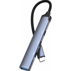 Концентратор ColorWay USB-C 4-in-1 USB-C2.0х3/USB3.0 (CW-HUB07)