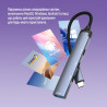 Концентратор ColorWay USB-C 4-in-1 USB-C2.0х3/USB3.0 (CW-HUB07)