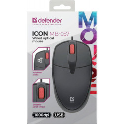 Мишка Defender Icon MB-057 USB Black (52057)