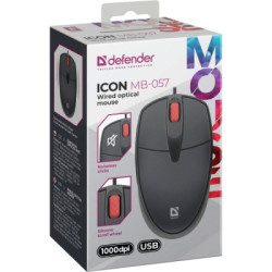 Мишка Defender Icon MB-057 USB Black (52057)