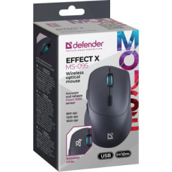 Мишка Defender Effect X MS-095 Wireless Black (52095)