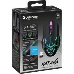 Мишка Defender Katana GM-511 LED Wireless Black (52511)