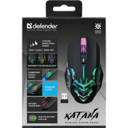 Мишка Defender Katana GM-511 LED Wireless Black (52511)