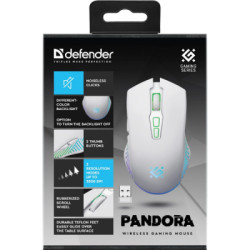 Мишка Defender Pandora GM-502 LED Wireless White (52502)