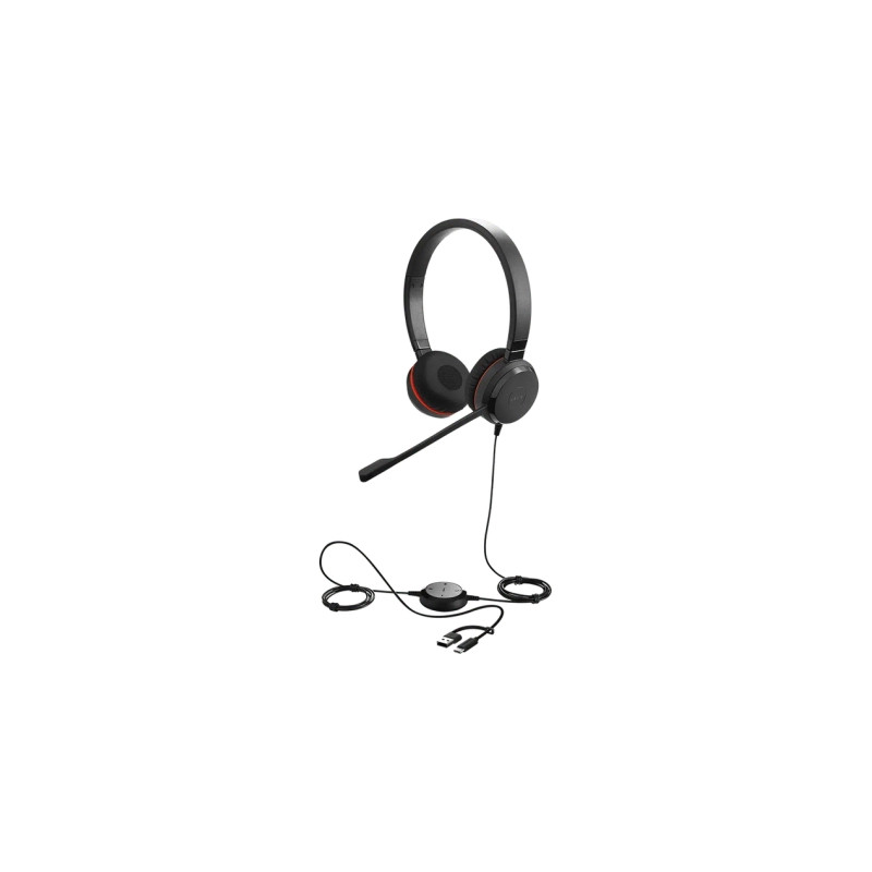 Навушники Jabra Evolve 30 II MS USB Type-C/Type-A Stereo Black (5399-823-369)