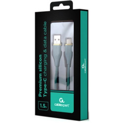 Дата кабель USB 2.0 AM to USB-C 1.5m 2.1A Cablexpert (CC-USB2S-AMCM-1.5M-G)