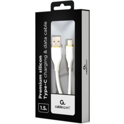 Дата кабель USB 2.0 AM to USB-C 1.5m 2.1A Cablexpert (CC-USB2S-AMCM-1.5M-W)