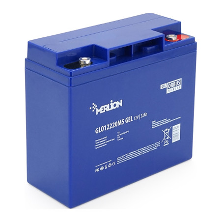 Батарея до ДБЖ Merlion GLO 12V 22Ah (GLO12220M5 GEL)