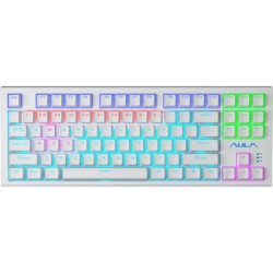 Клавіатура Aula F3032 White keycaps plus 21 Yellow keys KRGD Brown USB UA White (6948391201757)