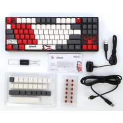Клавіатура A4Tech Bloody WS87 Naraka Wireless/Bluetooth Black/Red (4711421001113)