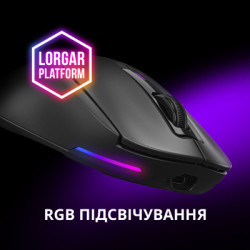 Мишка Lorgar MSA10W Wireless Gaming Black (LRG-MSA10W-BK)