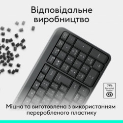 Клавіатура Logitech K250 Bluetooth UA Graphite (920-013822)
