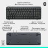 Клавіатура Logitech K250 Bluetooth UA Graphite (920-013822)