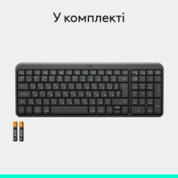 Клавіатура Logitech K250 Bluetooth UA Graphite (920-013822)