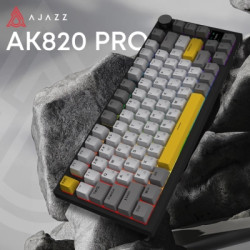 Клавіатура Ajazz AK820 Pro Flying Fish Switch Purple RGB USB/Wireless/Bluetooth UA Purple (AK820PRO-FF-PWB)