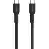 Дата кабель USB-C to USB-C 1.0m OnWire 60CL C-C 60W COLOR Braided 1m Black Canyon (CND-CCAP60AB10B)