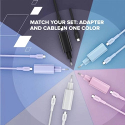 Дата кабель USB-C to USB-C 1.0m OnWire 60CL C-C 60W COLOR Braided 1m Black Canyon (CND-CCAP60AB10B)