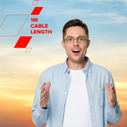 Дата кабель USB-C to USB-C 1.0m OnWire 60CL C-C 60W COLOR Braided 1m Black Canyon (CND-CCAP60AB10B)