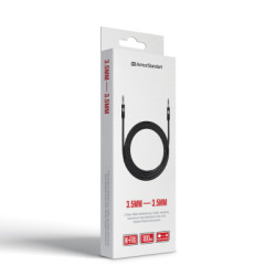 Кабель мультимедійний 3.5mm M to 3.5mm M 1.0m Black Armorstandart (ARM76890)