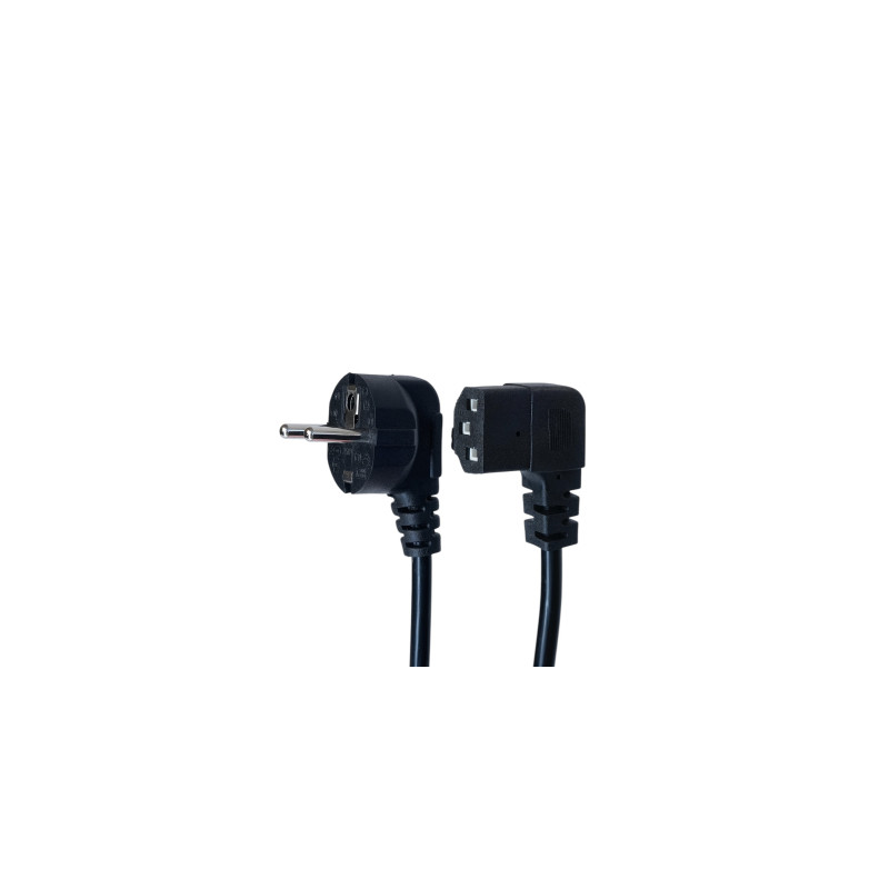 Кабель живлення C13 1.8m 90° corner black Armorstandart (ARM73124)